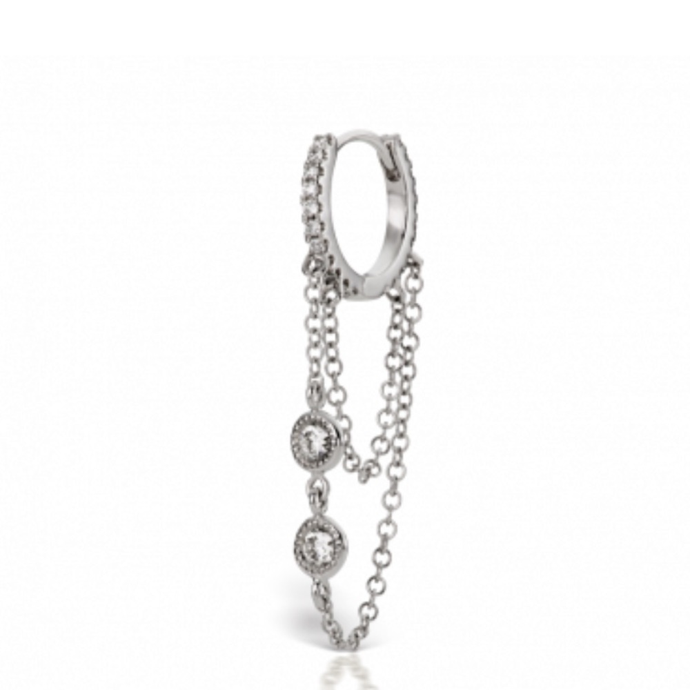 Maria Tash  diamond eternity with 2rounds&2chains